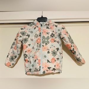Floral Reversible North Face Coat (6T)